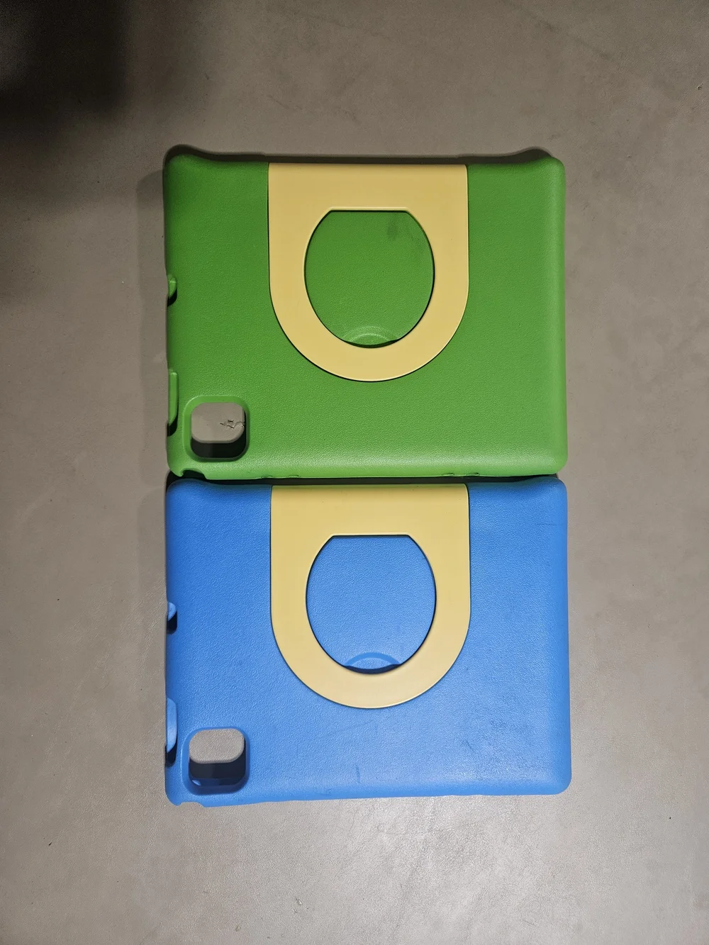 Blue and Green Kid-Friendly Tablet Case Set